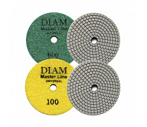 Круг шлифовальный алмазный для мокрой/сухой обработки 100мм №3000 DIAM MasterLine Universal 000629