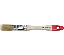 Кисть плоская натуральная 20мм деревянная ручка ЗУБР Универсал-Мастер 4-01003-020